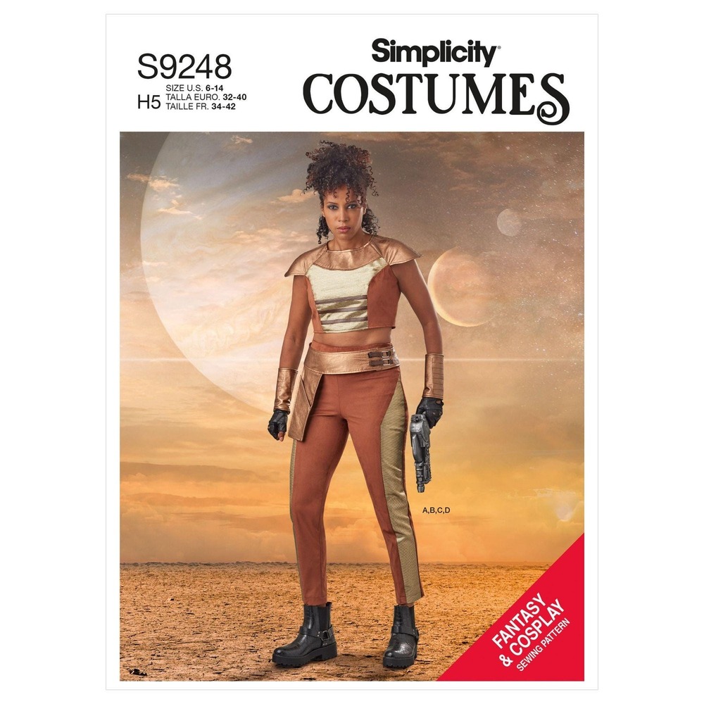 Simplicity Sewing Pattern S9248 R11000‎ Costume Space Mercenary Size 6-14
